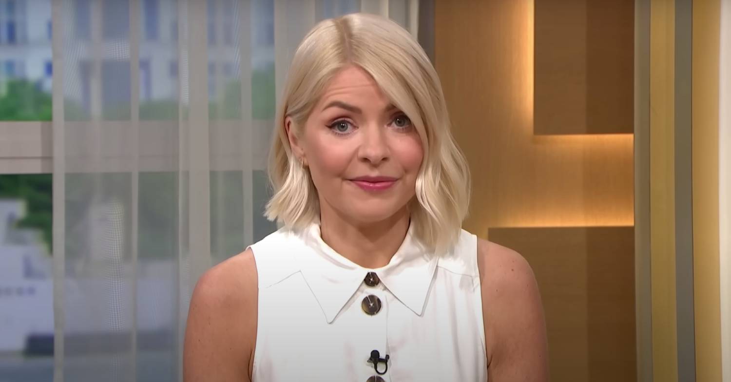 Holly Willoughby looks emotional