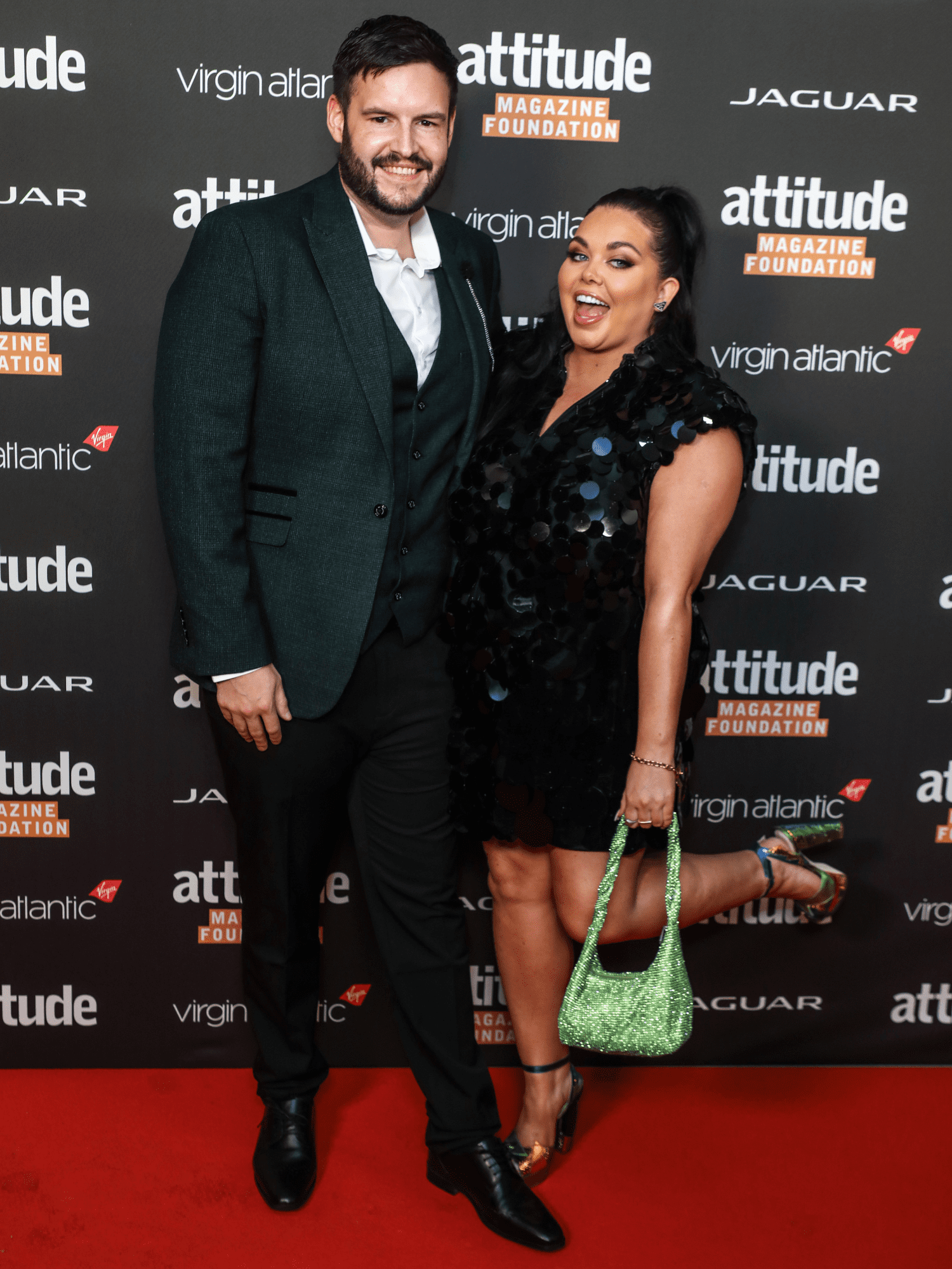 Scott and Scarlett pose for pics