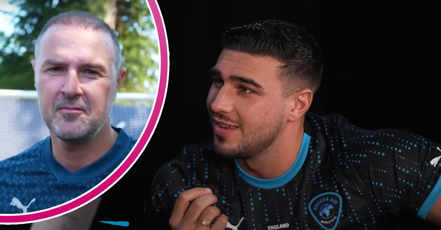 Paddy McGuinness and Tommy Fury SoccerAid