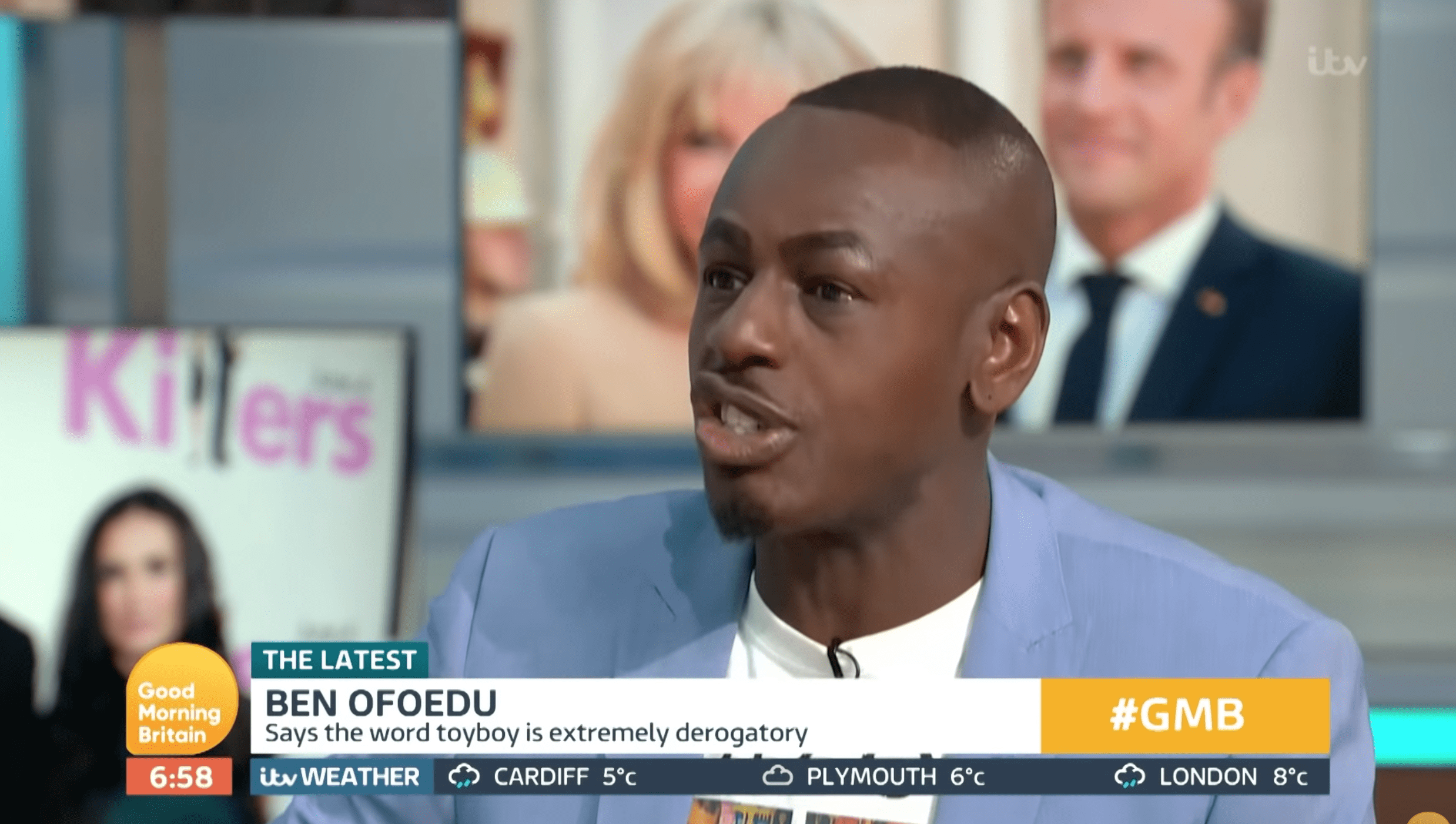 Ben Ofoedu being interviewed on This Morning