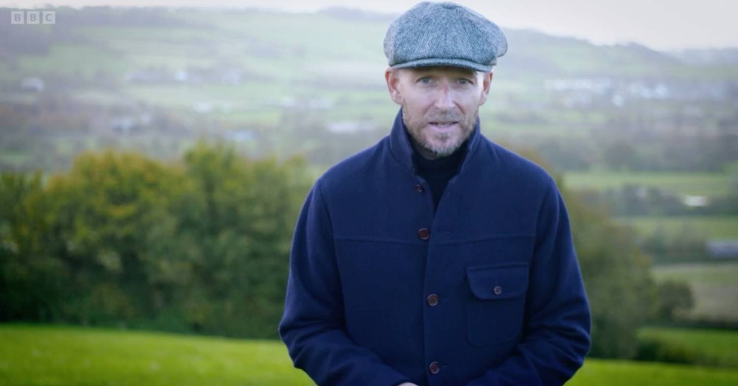 Jonnie Irwin speaks to camera