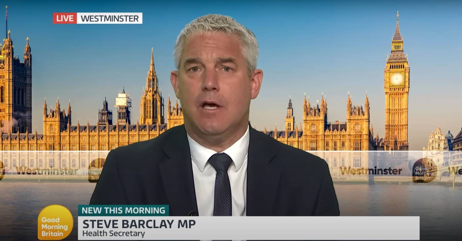 Health Secretary Steve Barclay speaks