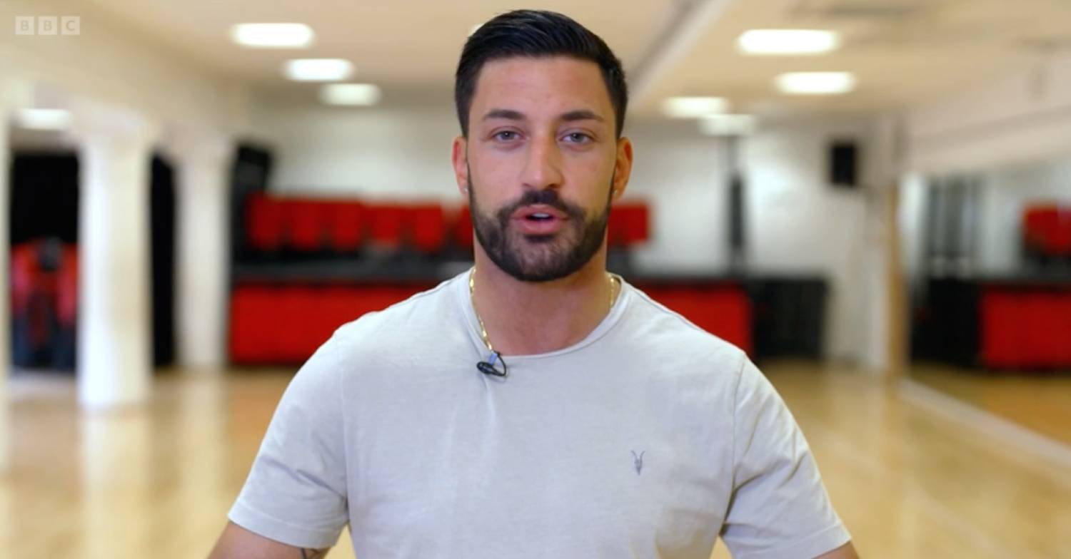 Strictly star Giovanni Pernice faces the camera