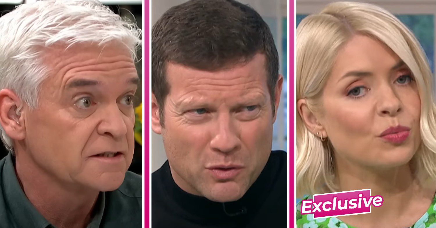Phillip Schofield, Dermot O'Leary and Holly Willoughby on This Morning