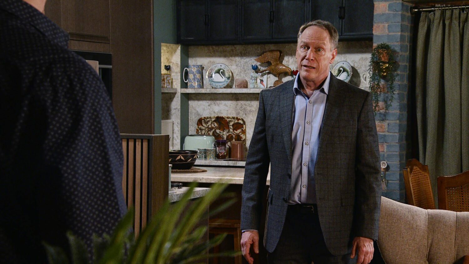 Stephen Reid looks pleadingly at Owen