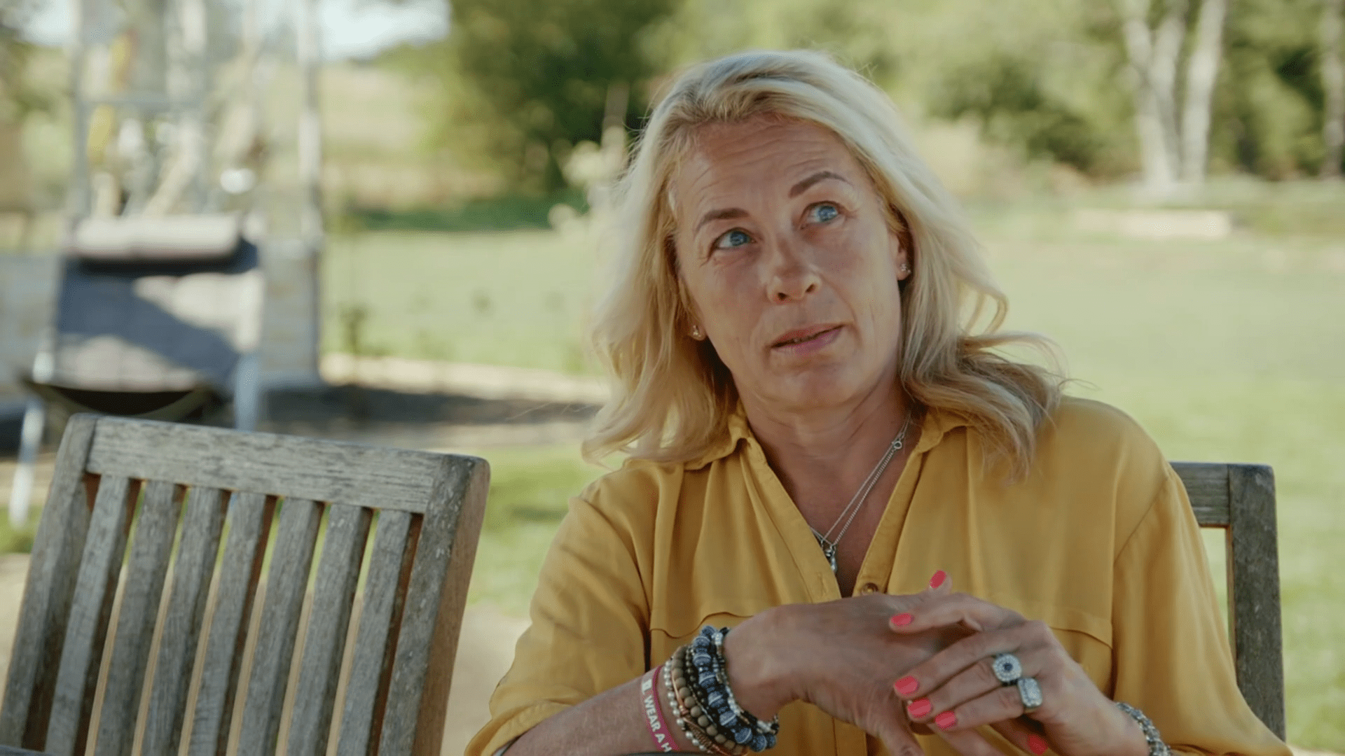 Sarah Beeny frowns in documentary