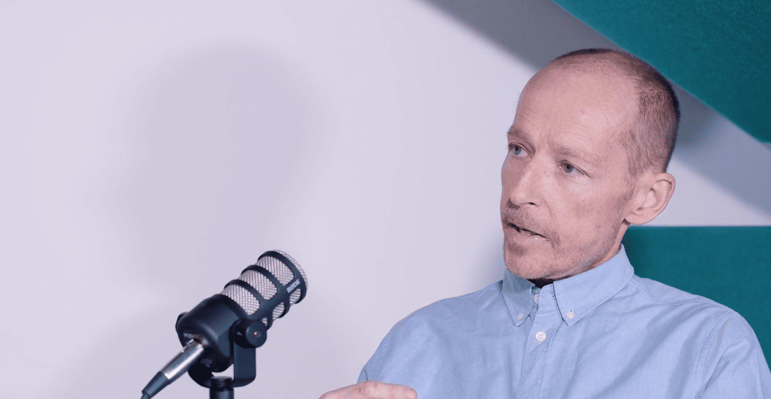 Jonnie Irwin speaking on a podcast