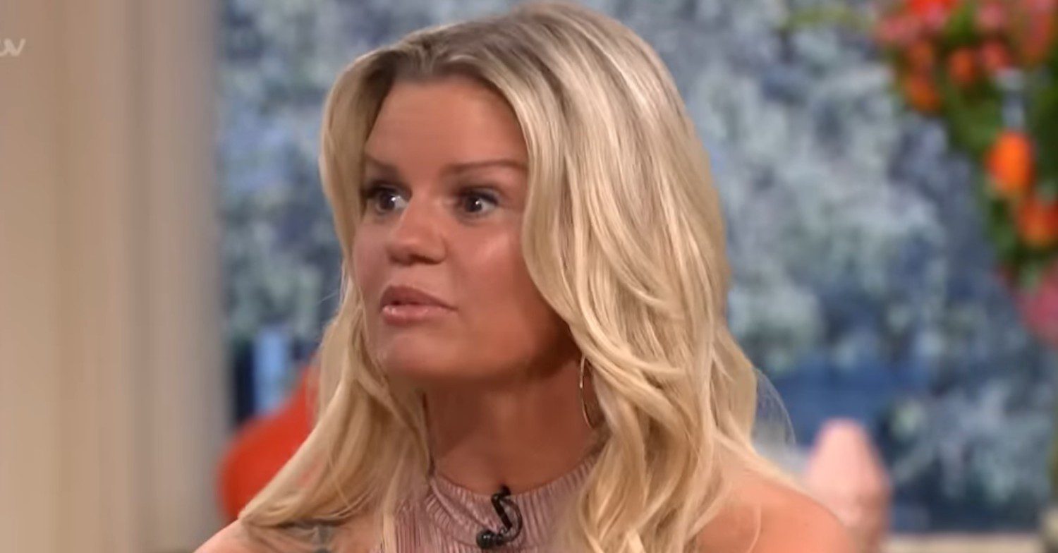 Kerry Katona being interviewed on This Morning