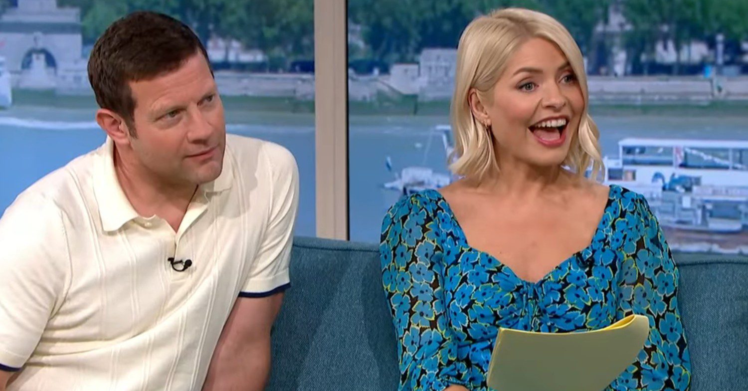 Holly Willoughby presenting This Morning with Dermot O'Leary