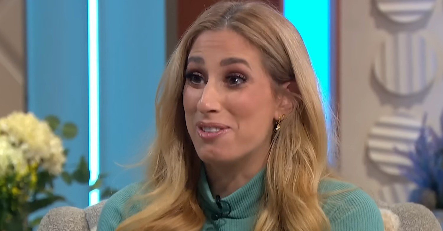 Stacey Solomon smiles on Lorraine