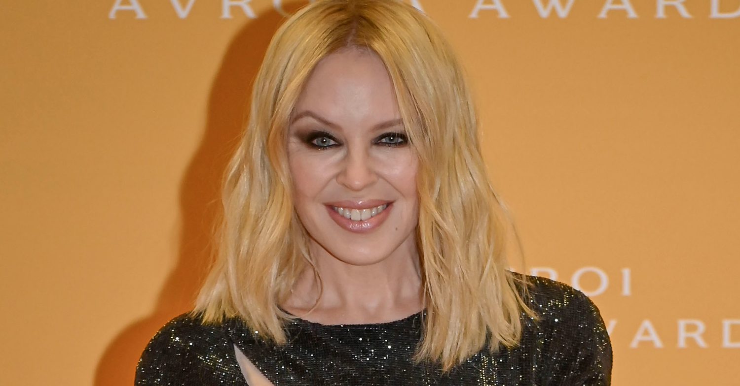 Neighbours' Kylie Minogue is smiling
