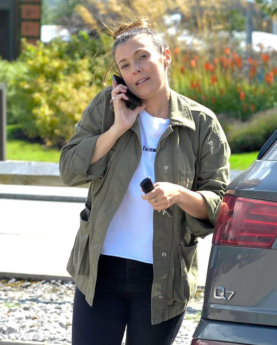 Kym Marsh on the phone