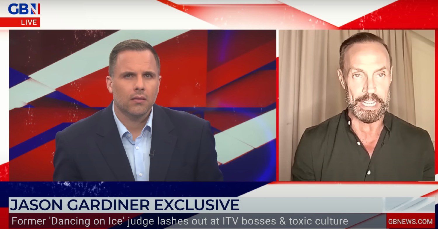 Dan Wootton and Dancing On Ice star Jason Gardiner 