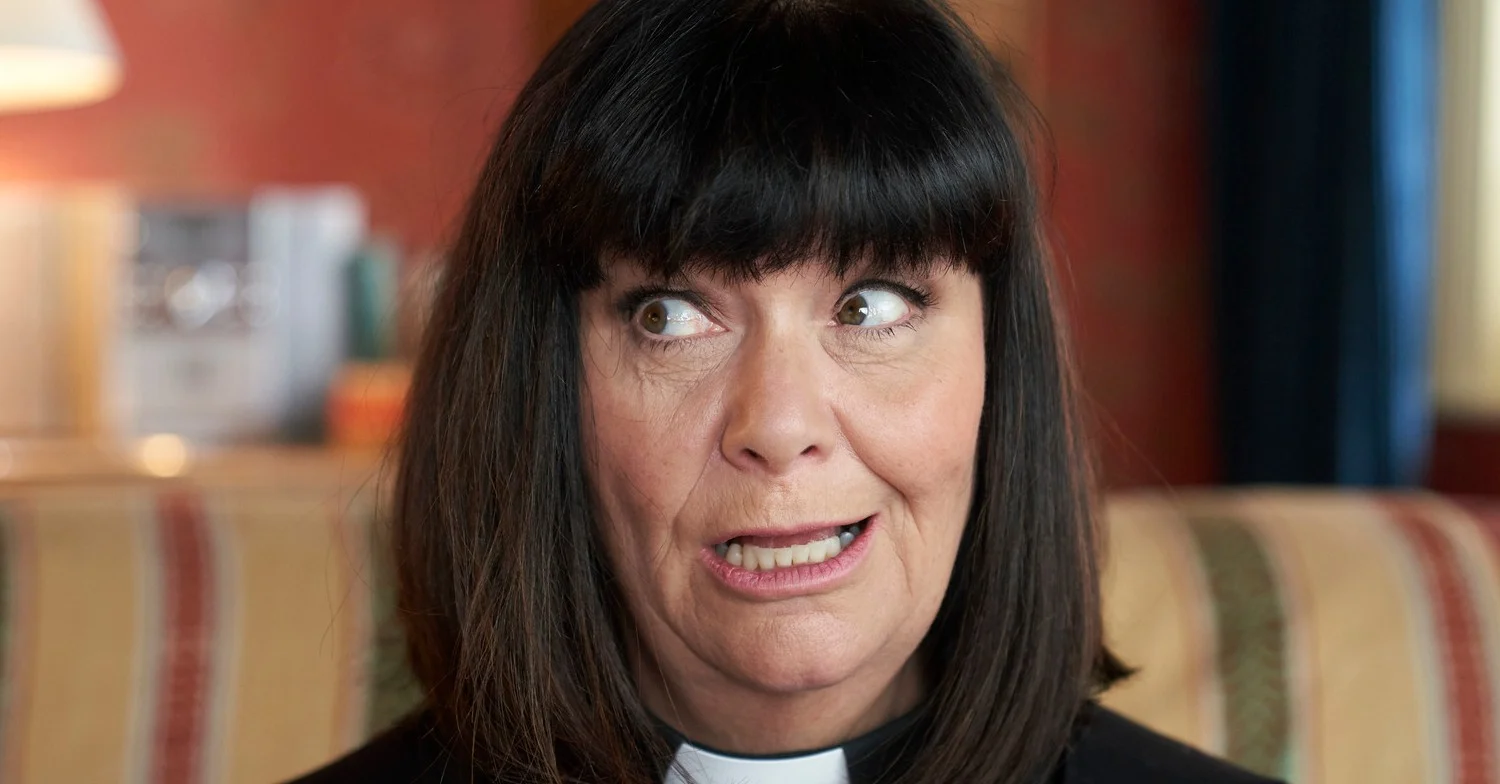Dawn French as the Vicar of Dibley