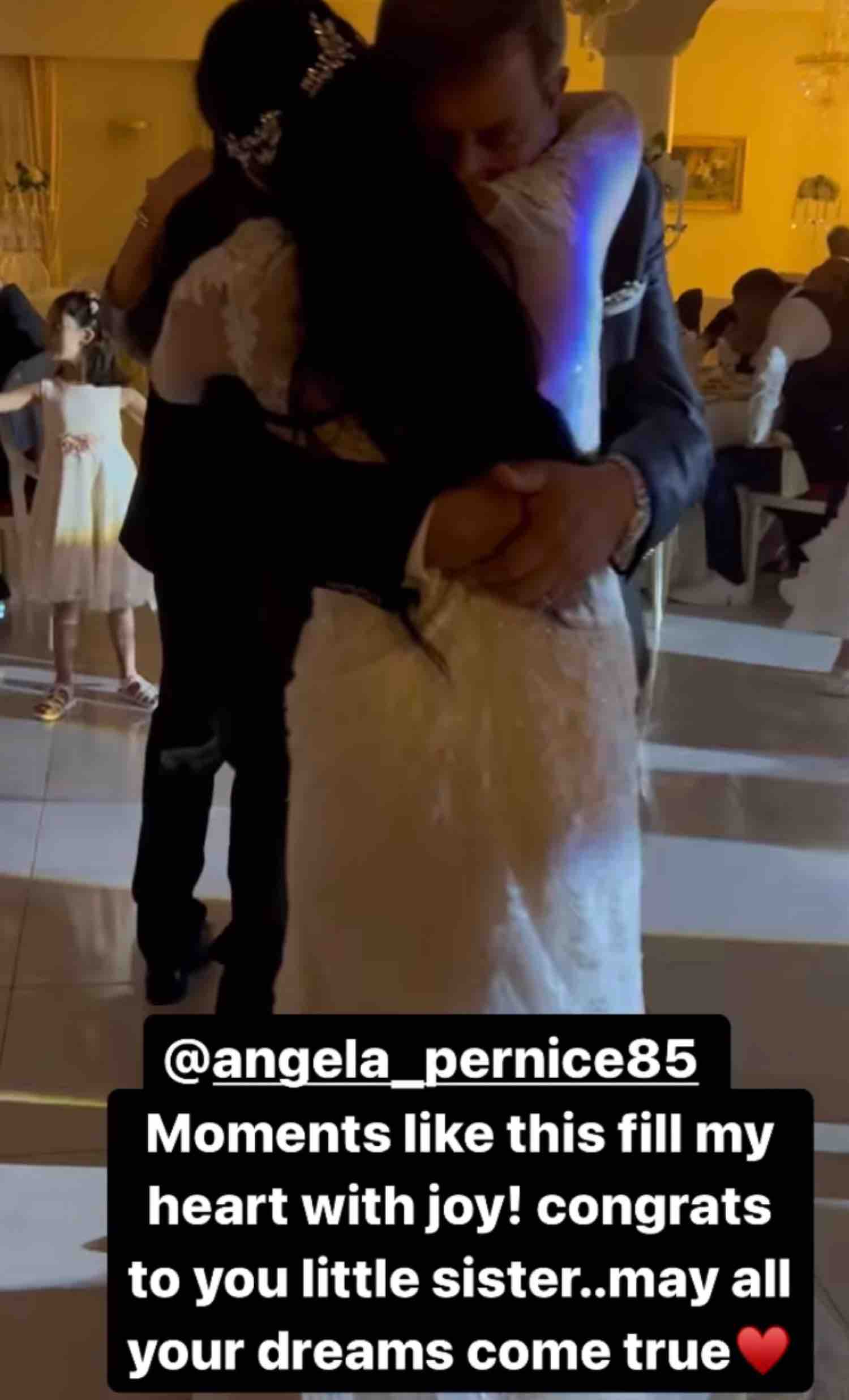 Giovanni Pernice shared clips of sister's wedding on Instagram 