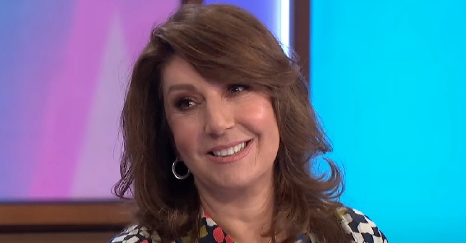 Jane McDonald smiling on Loose Women