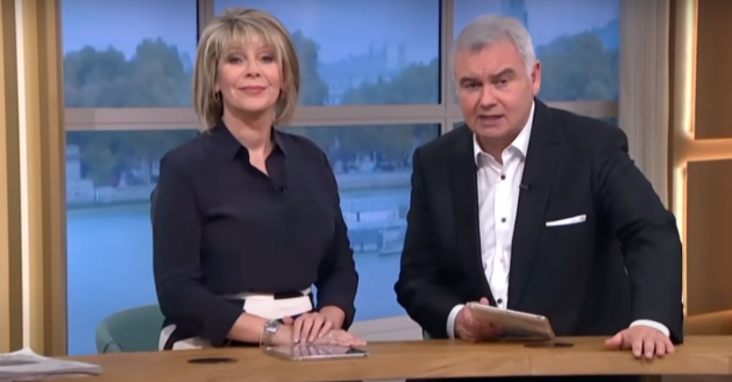 Eamonn Holmes and Ruth Langsford presenting This Morning.