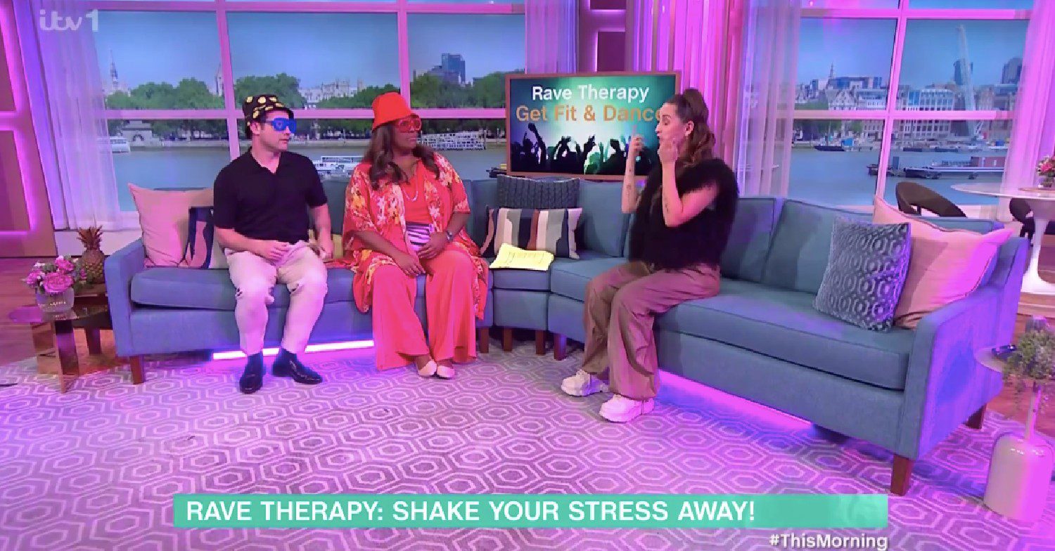 This Morning segment about rave therapy 
