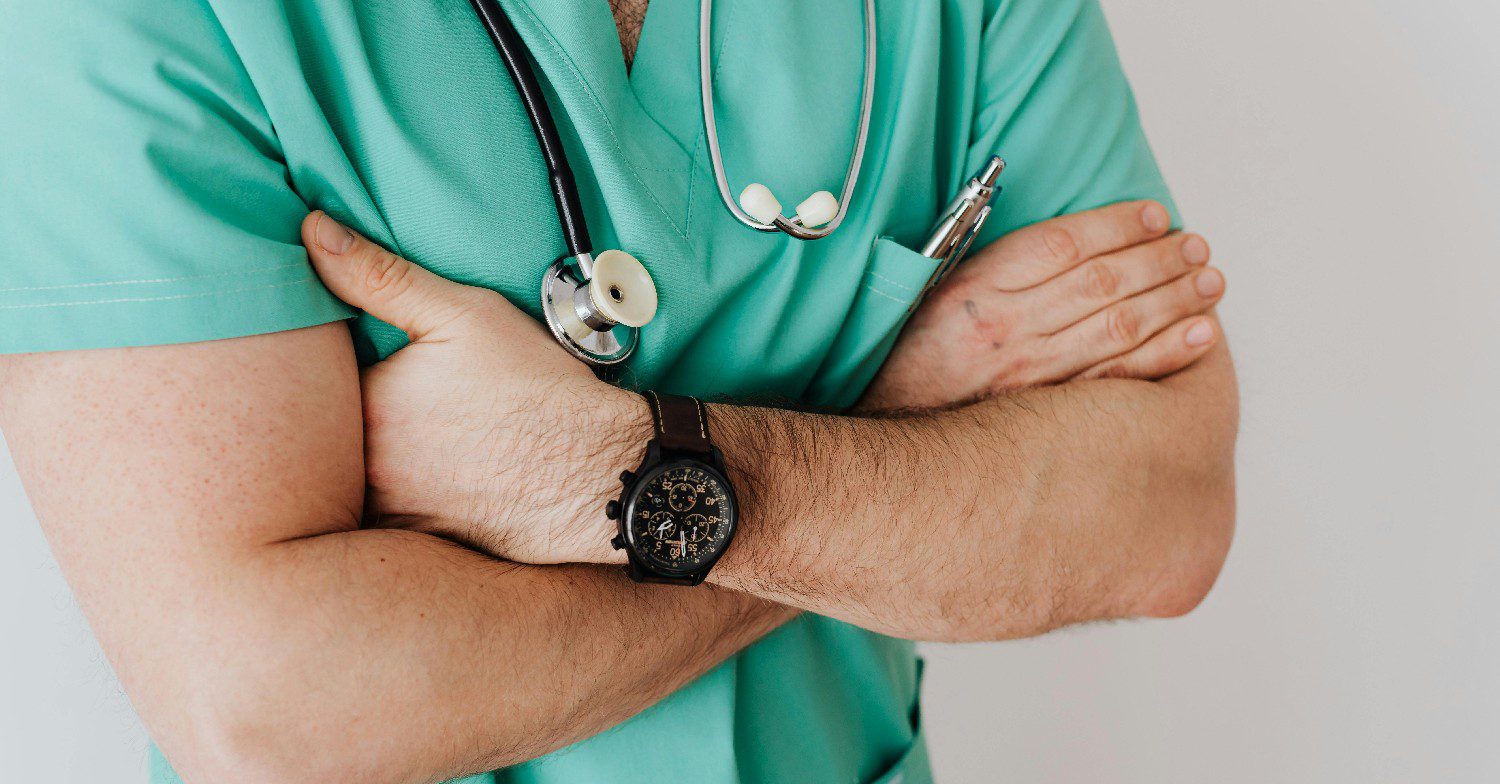 Doctor folding his arms