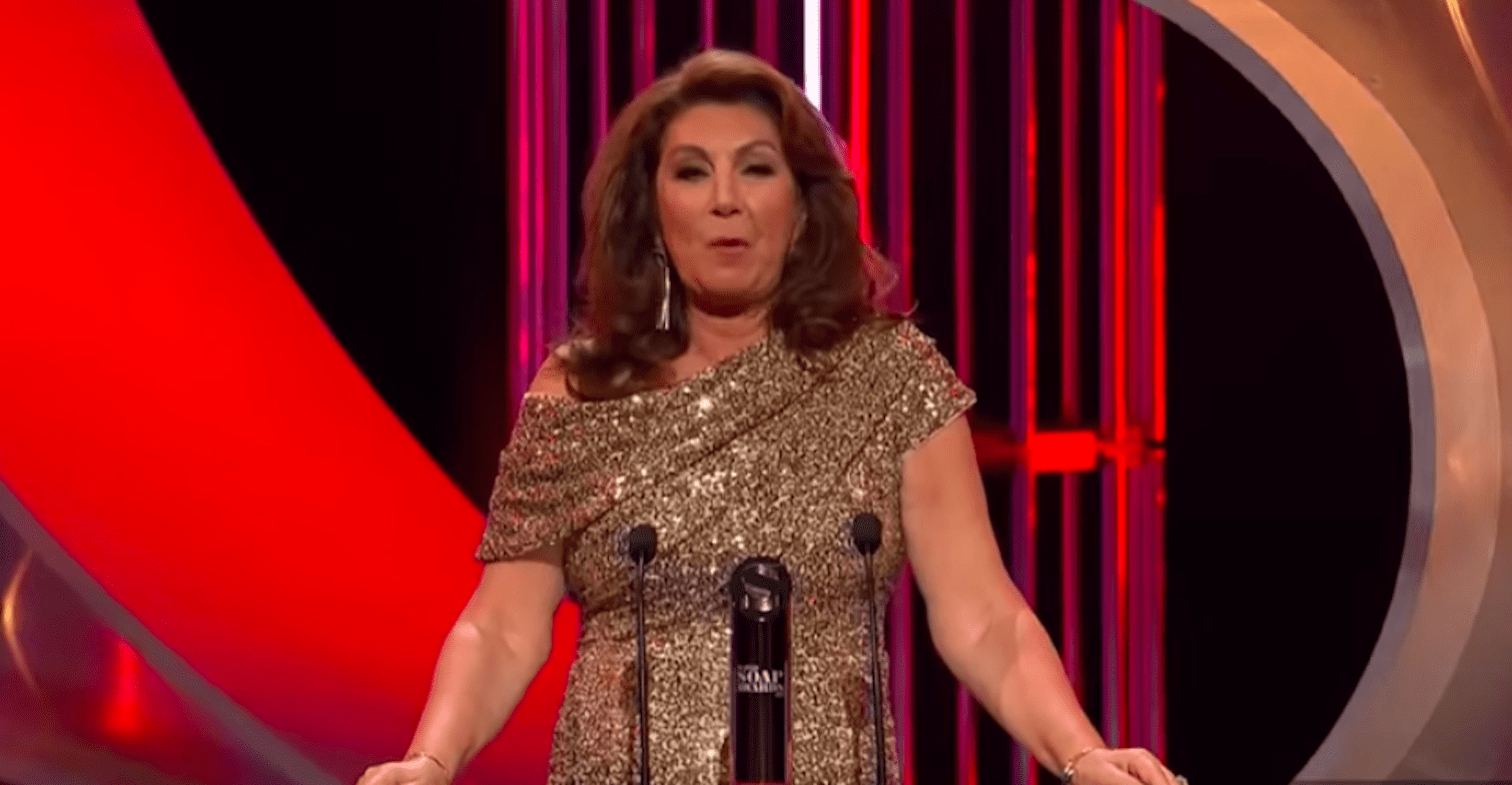 Jane McDonald hosting the British Soap Awads