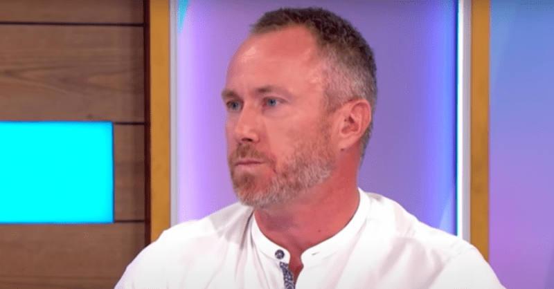 James Jordan looks serious on Loose Women