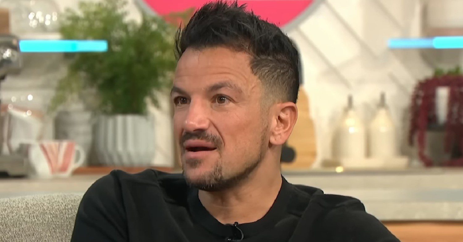 Peter Andre speaking on Lorraine