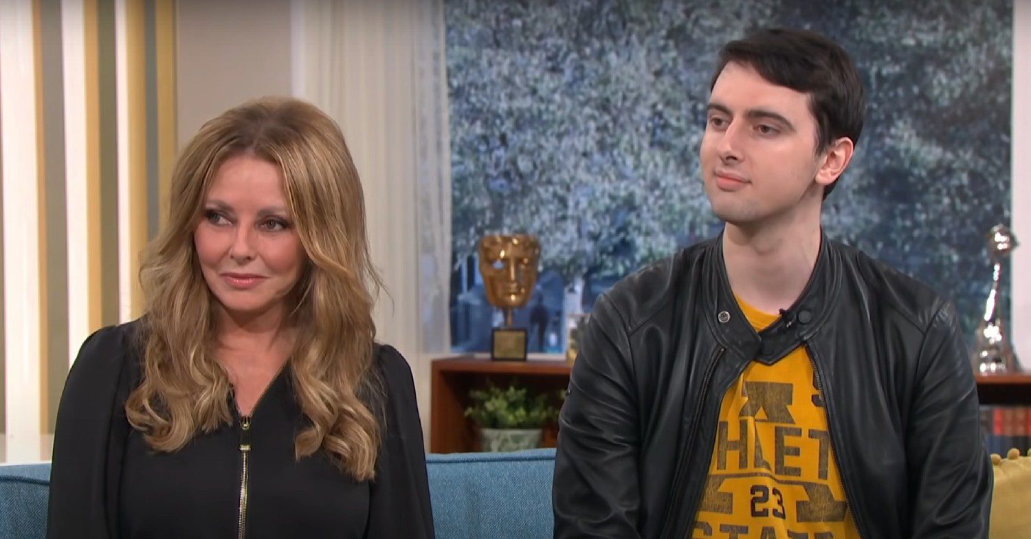 Carol Vorderman and her son