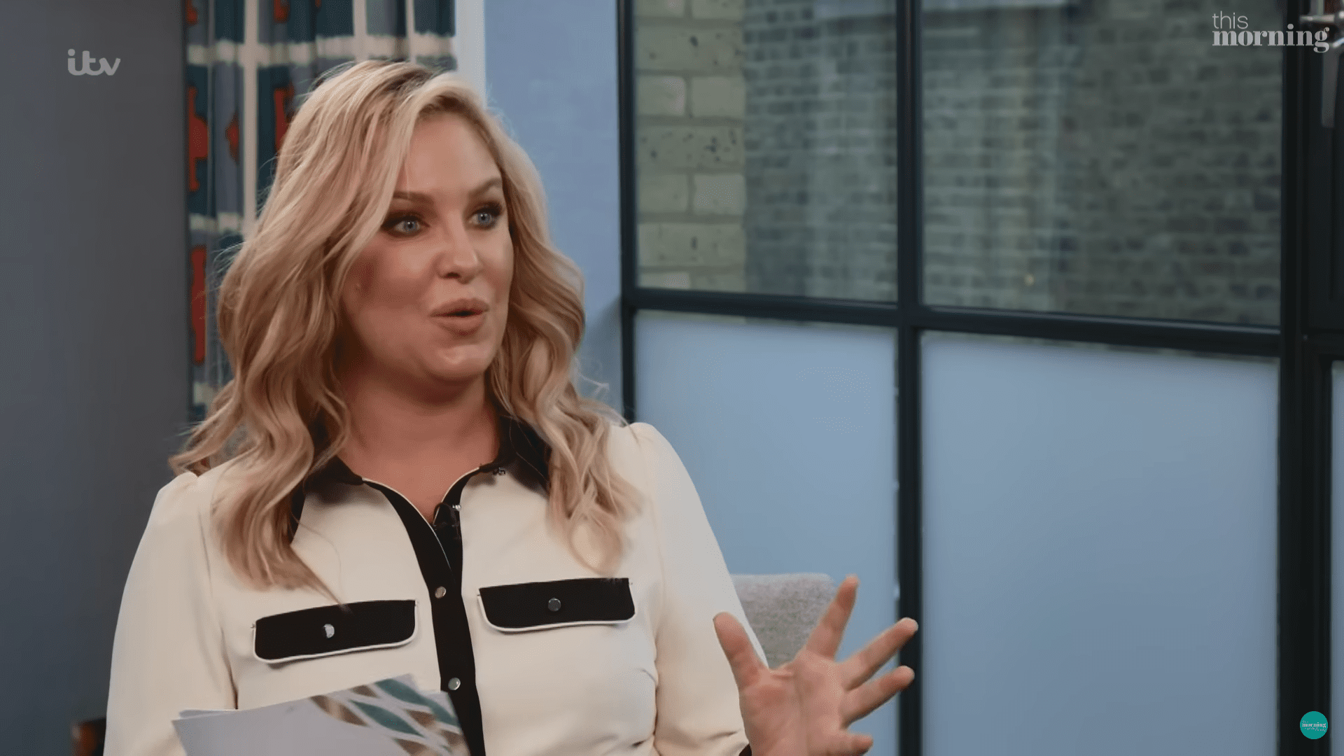 Jodie Gibson smiles on This Morning