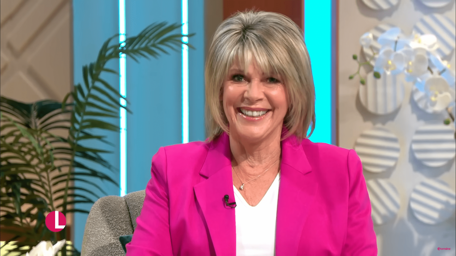 Ruth Langsford smiles on Lorraine