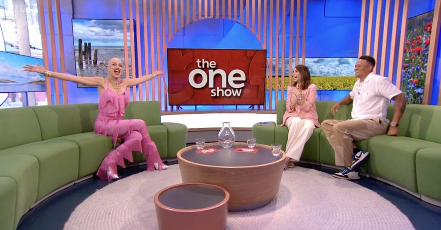 Gwen Stefani, Alex Jones and Jermaine Jenas on The One Show