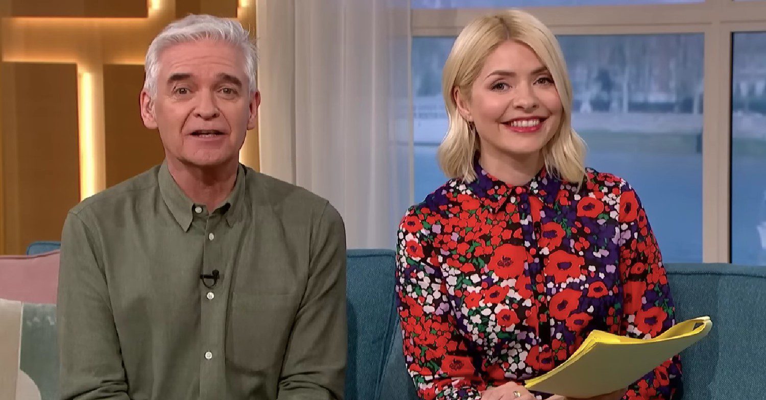 Phillip Schofield and Holly on This Morning