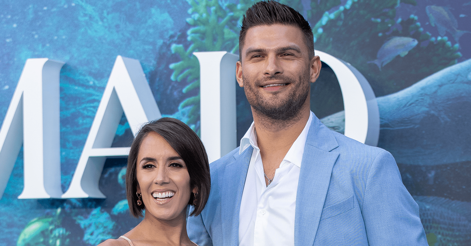 Janette Manrara and Aljaz on the red carpet