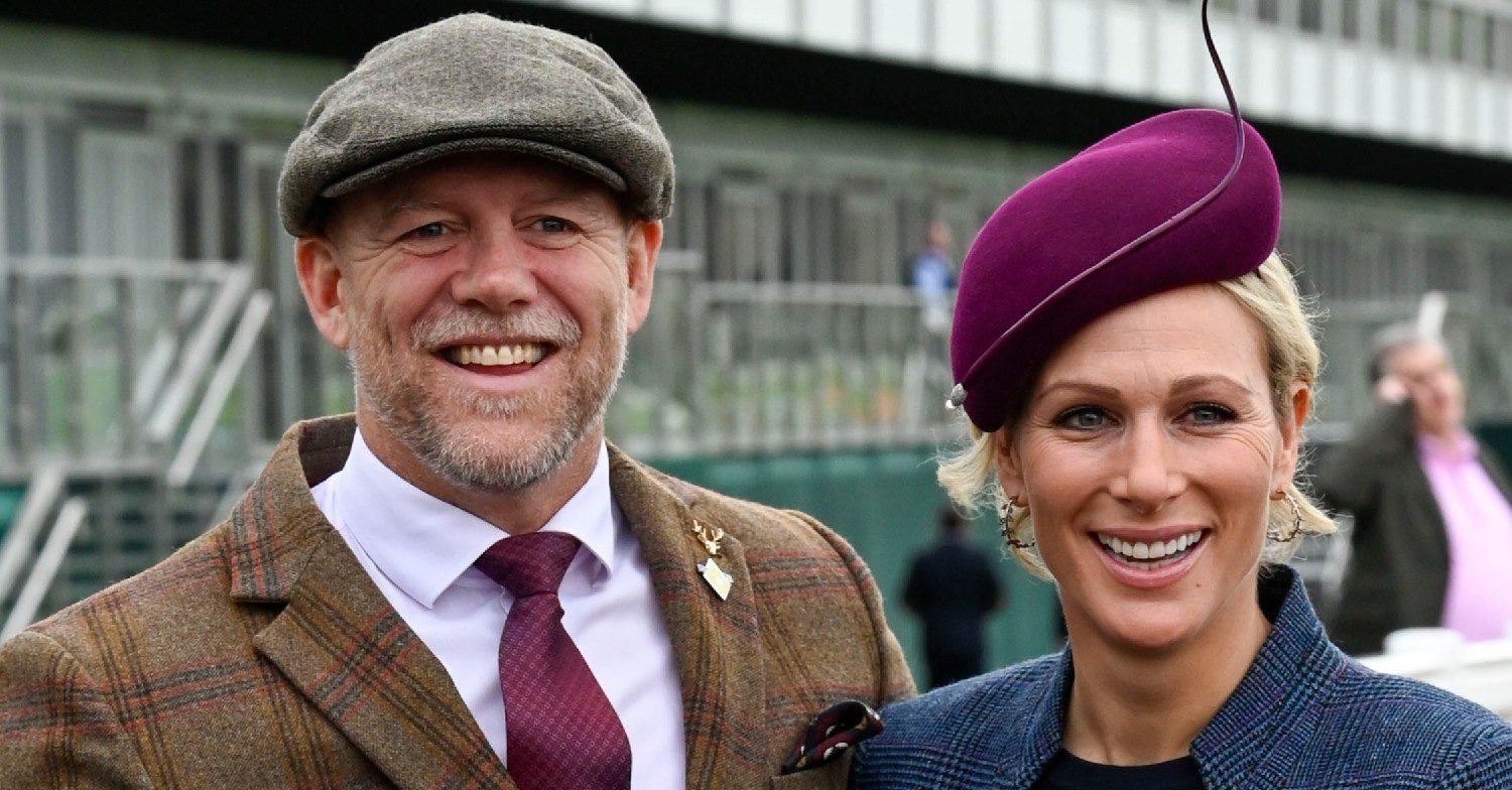 Mike and Zara Tindall smiling at races