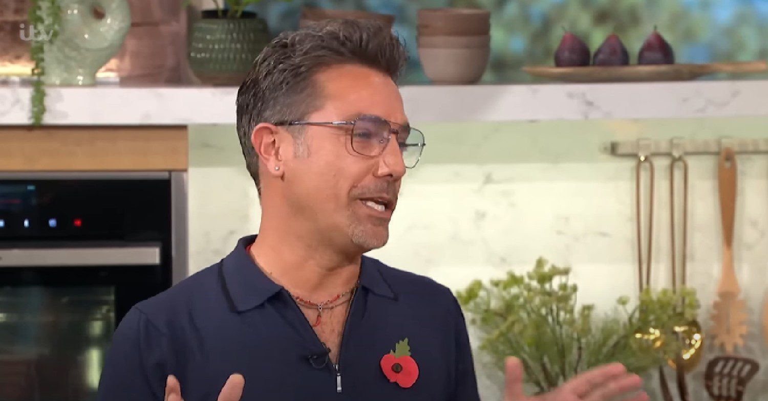 Gino D'Acampo speaking on This Morning