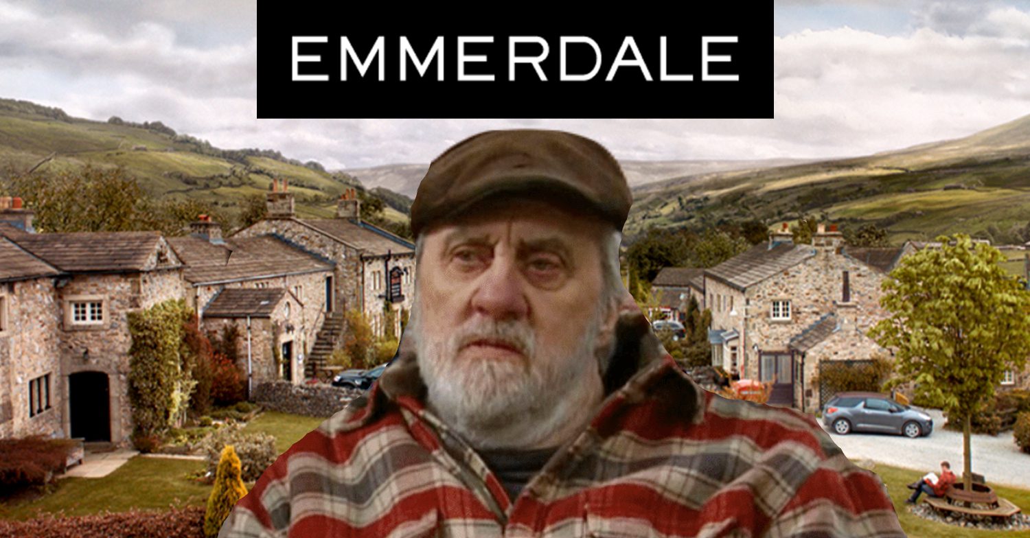 Emmerdale's Zak, the Emmerdale logo and background of the Dales