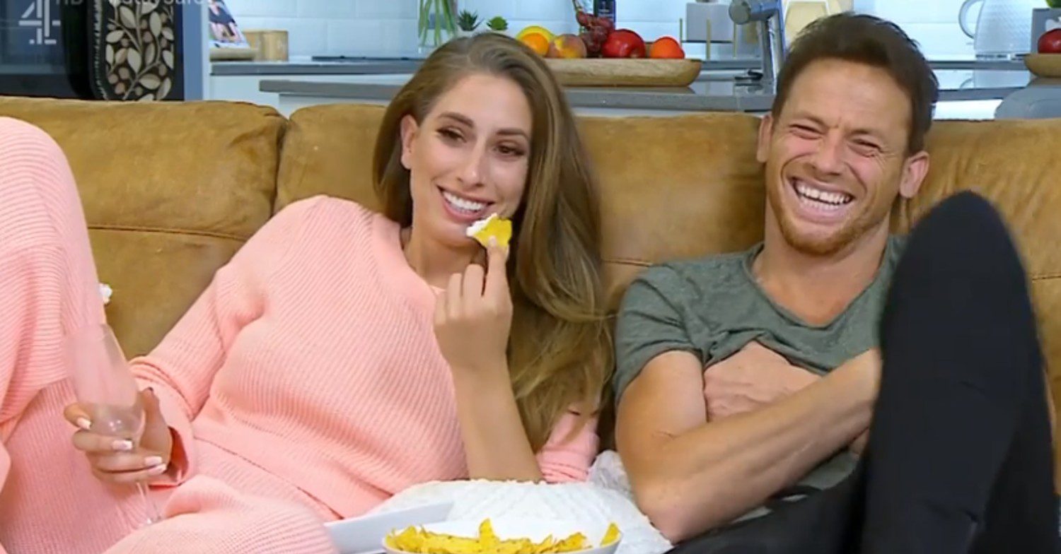 Stacey Solomon and Joe Swash on Celebrity Gogglebox