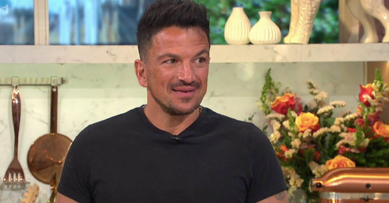 Peter Andre smiling on This Morning today