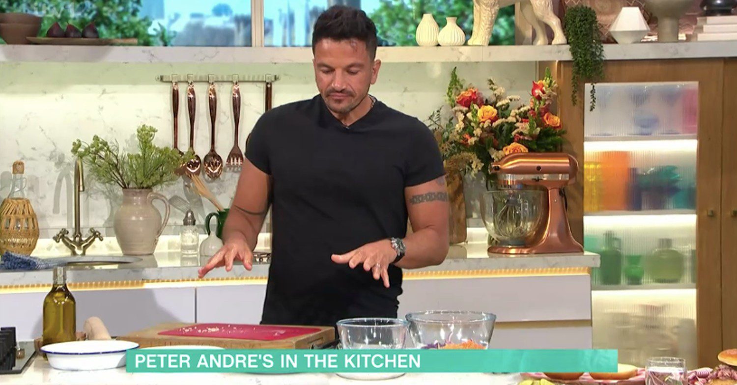 Peter Andre cooking on This Morning today