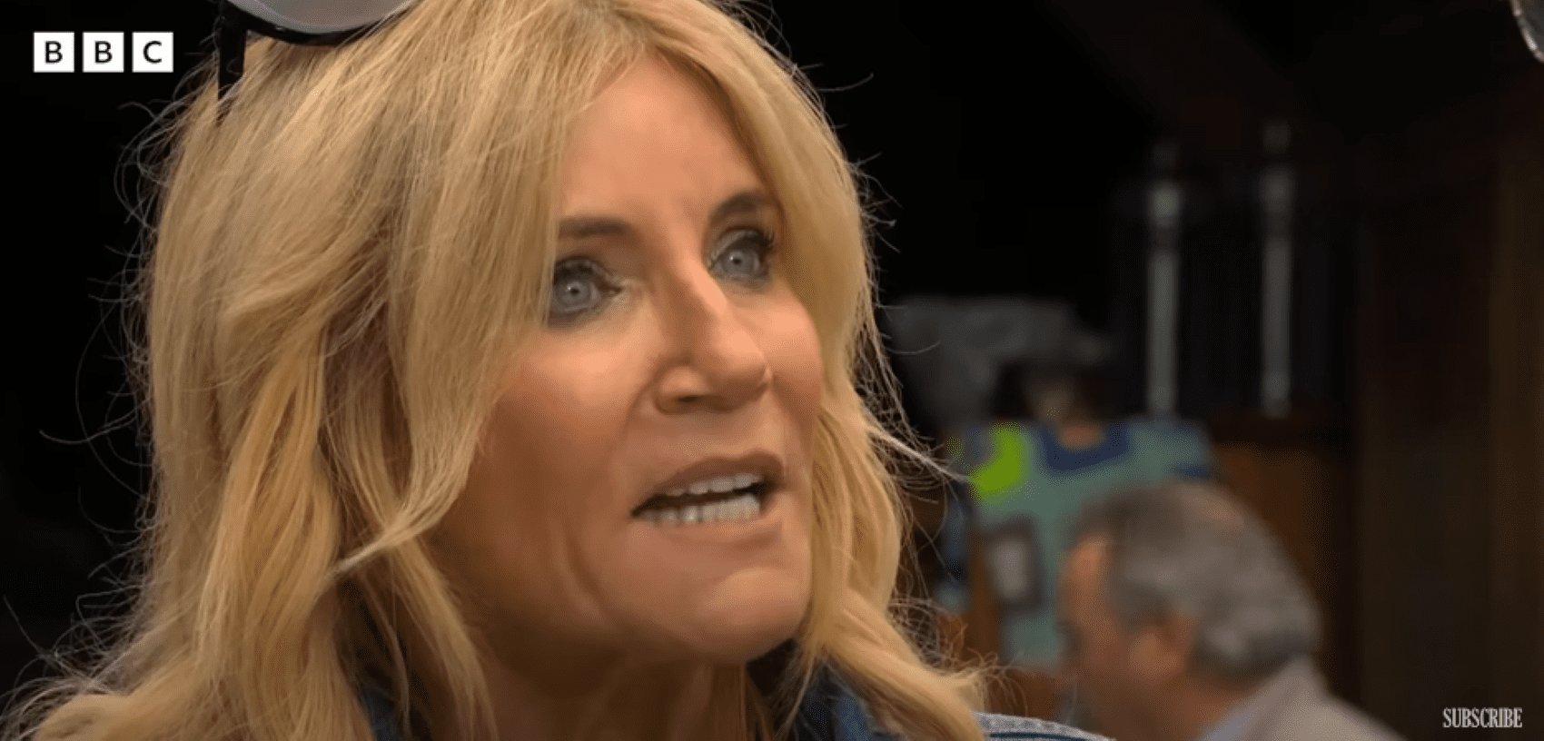 Cindy Beale looks angry in EastEnders