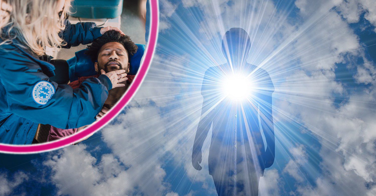 Cloud in the sky with a figure