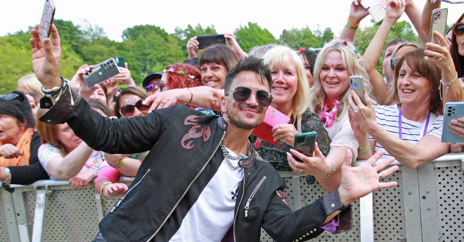Peter Andre at a music festival