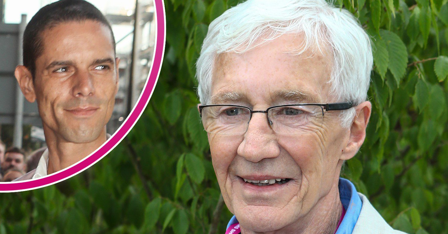 Paul O'Grady smiling and husband in bubble