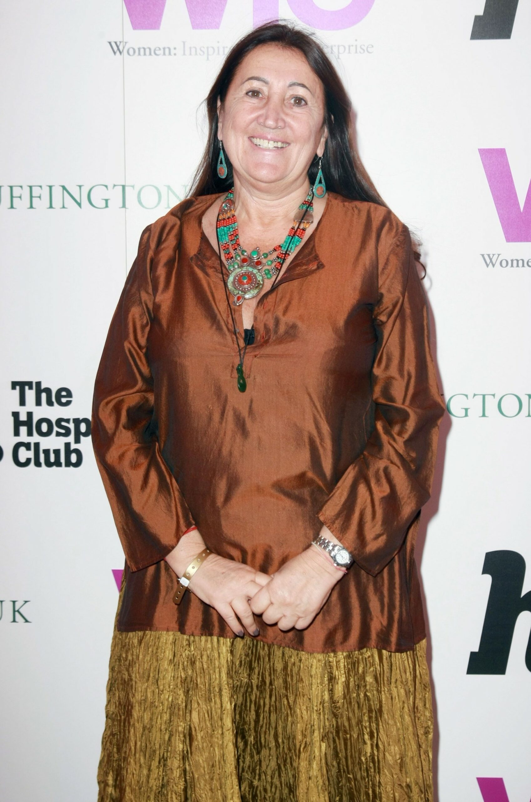 Lynne Franks smiling at event