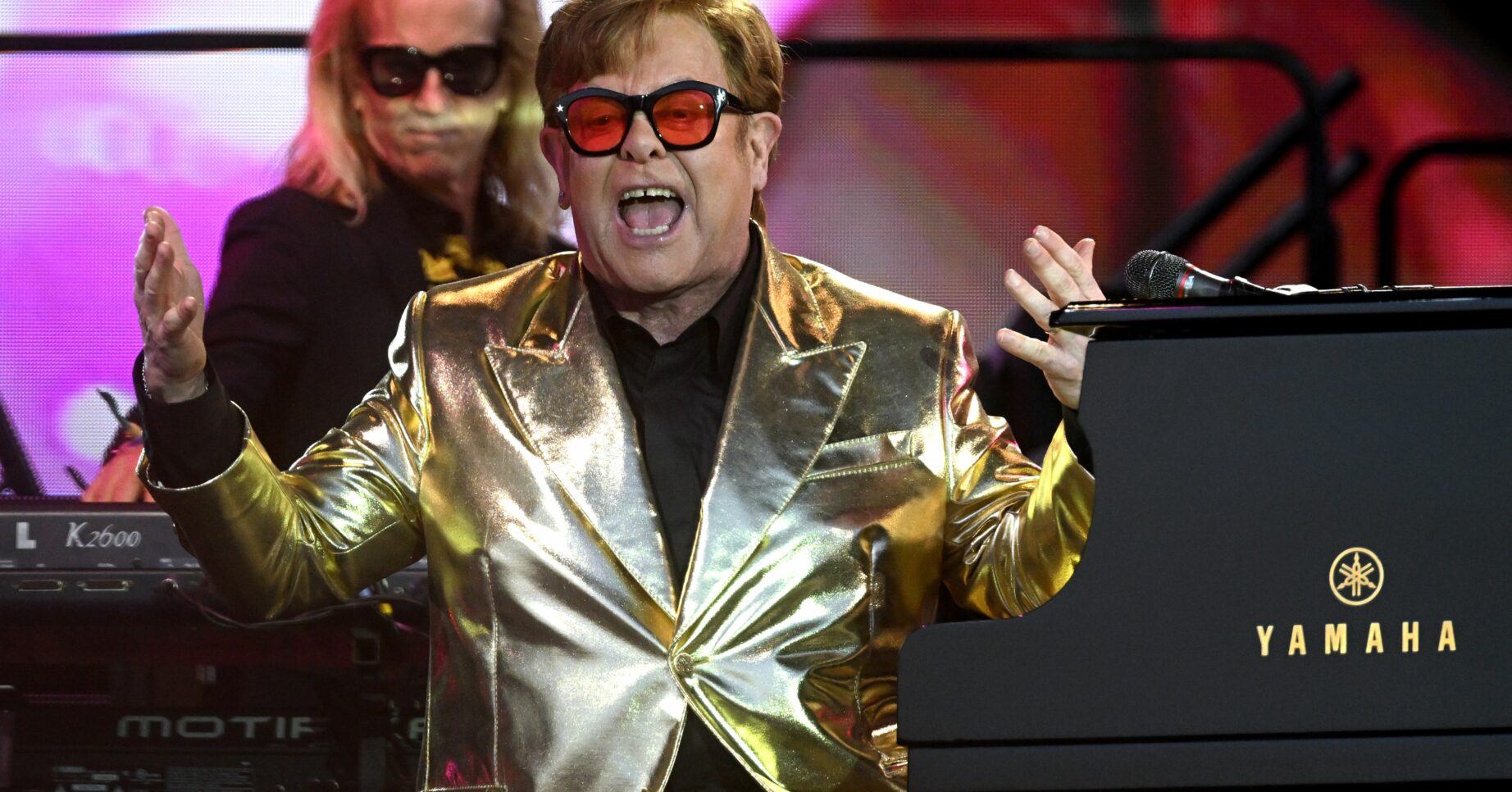 Elton John at Glastonbury (Shutterstock)