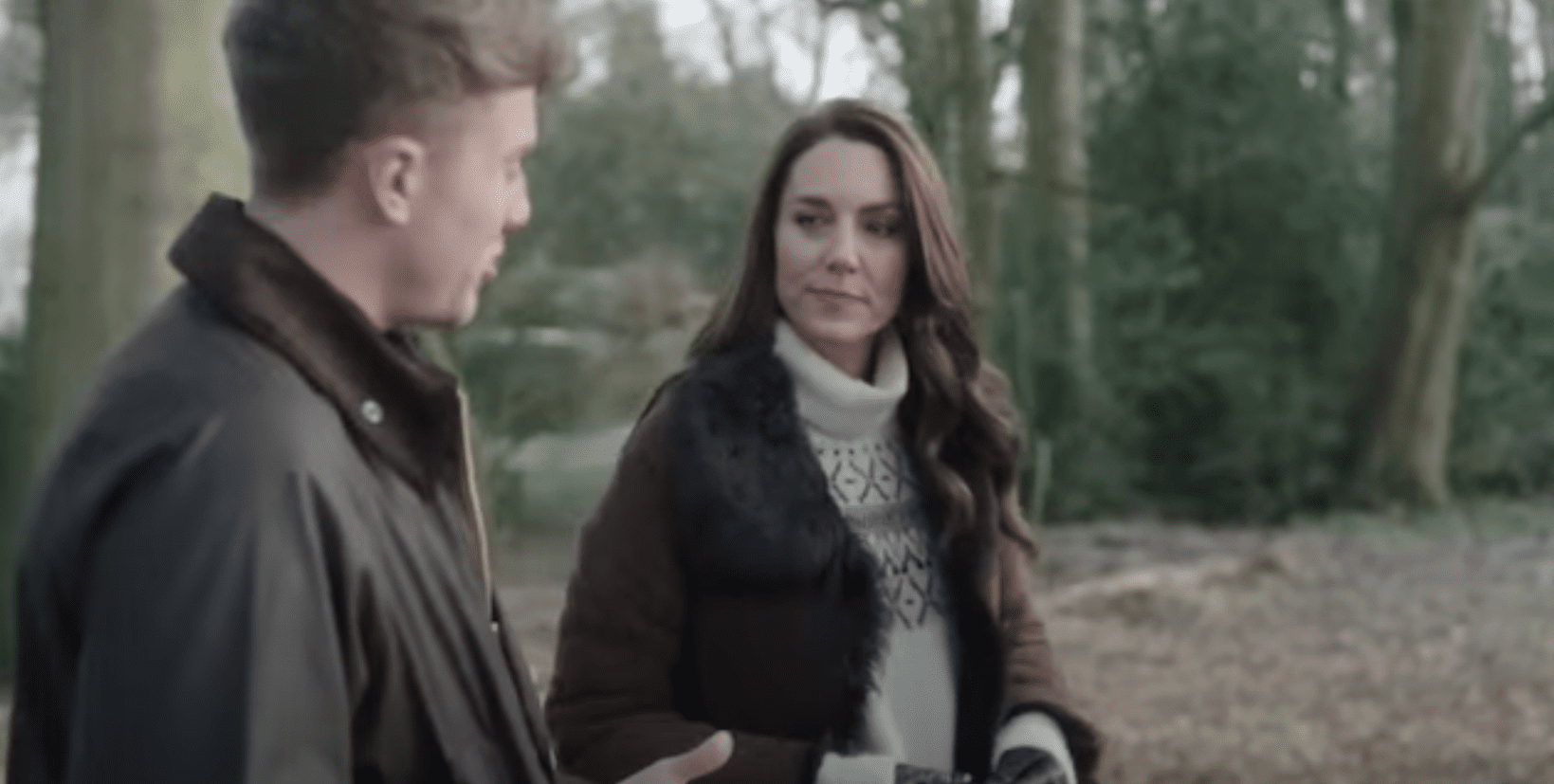 Kate Middleton and Roman Kemp speaking for Shaping Us project