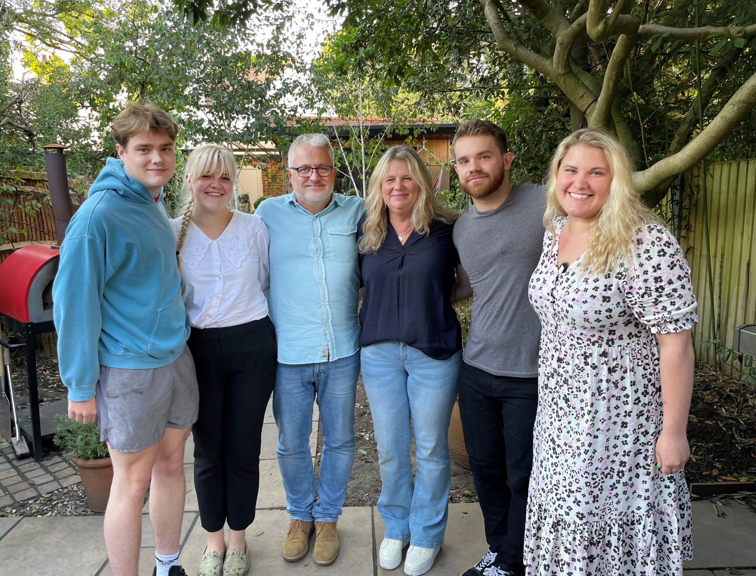 Chris Mason and his family