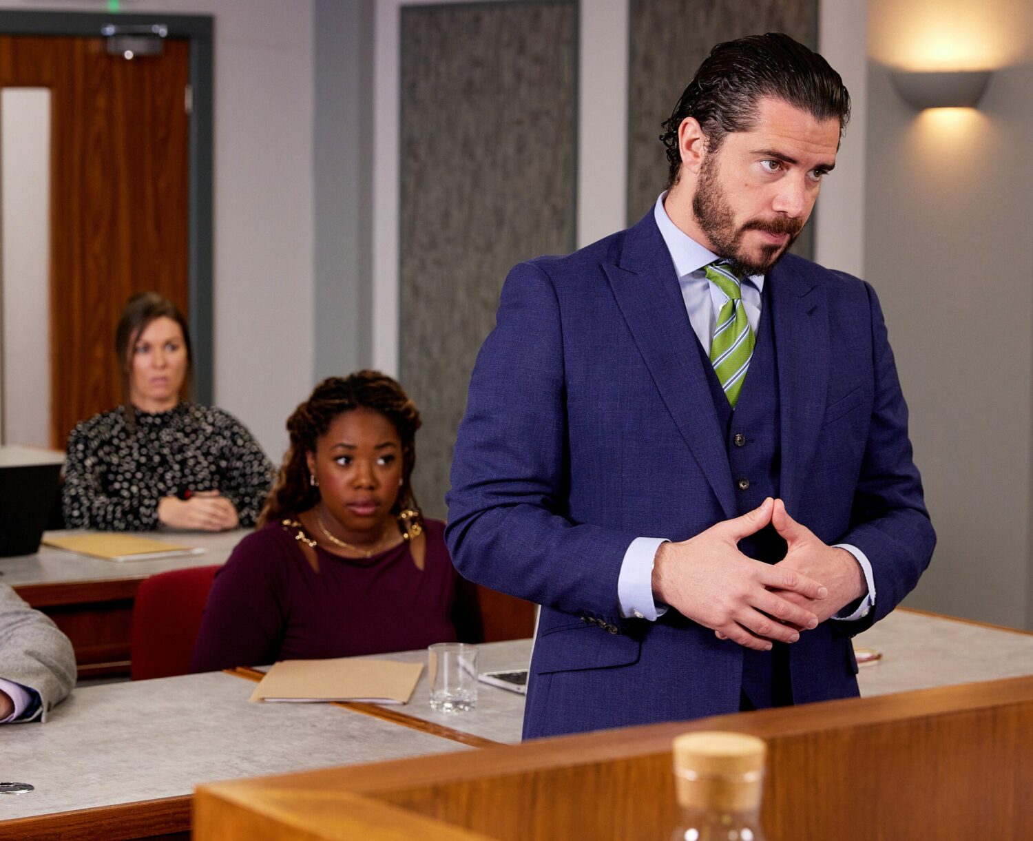 Dee-Dee in Coronation Street spoilers starts to panic as Adam looks flustered and distracted in court