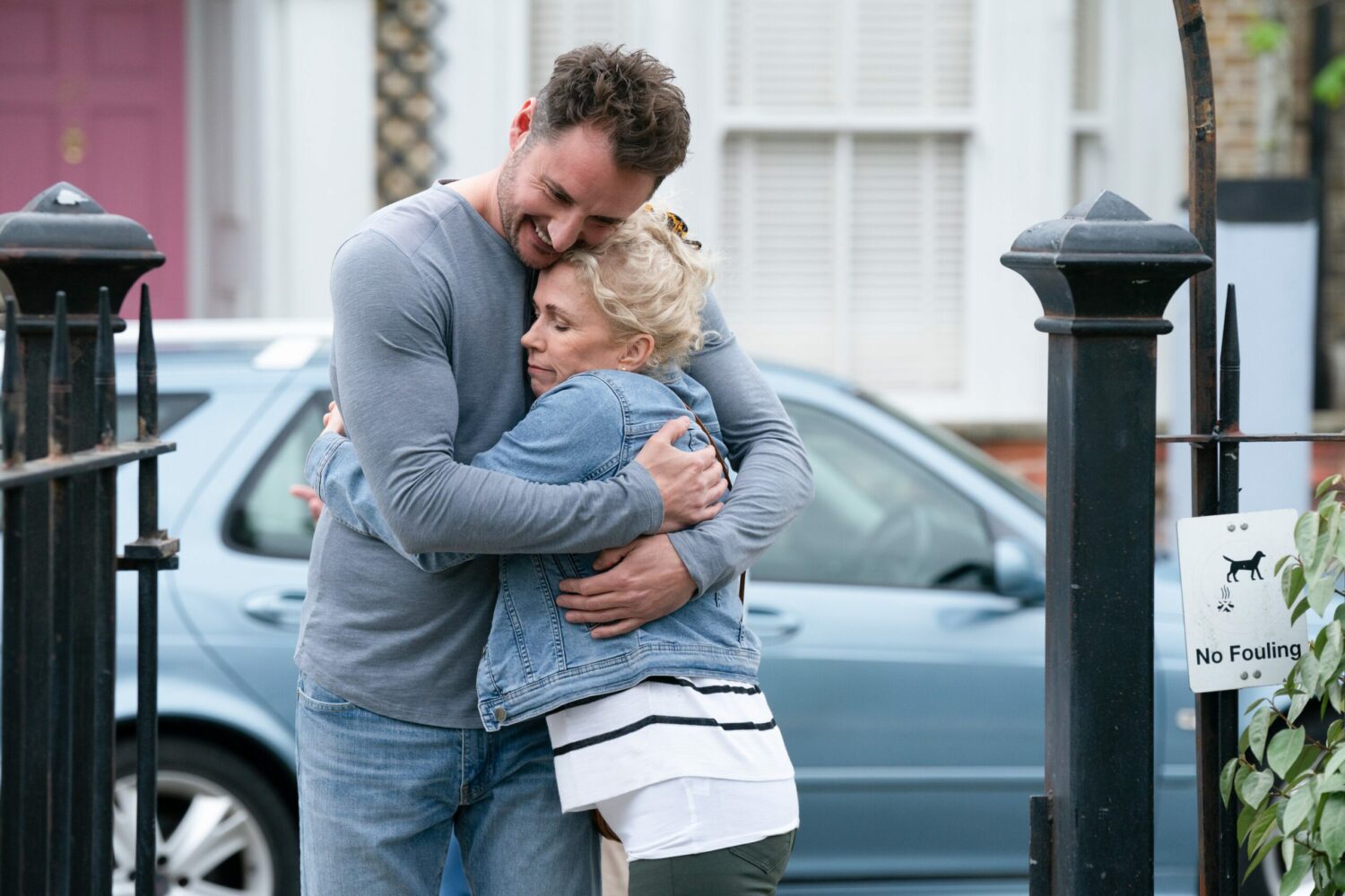 EastEnders' Martin and Lisa are hugging