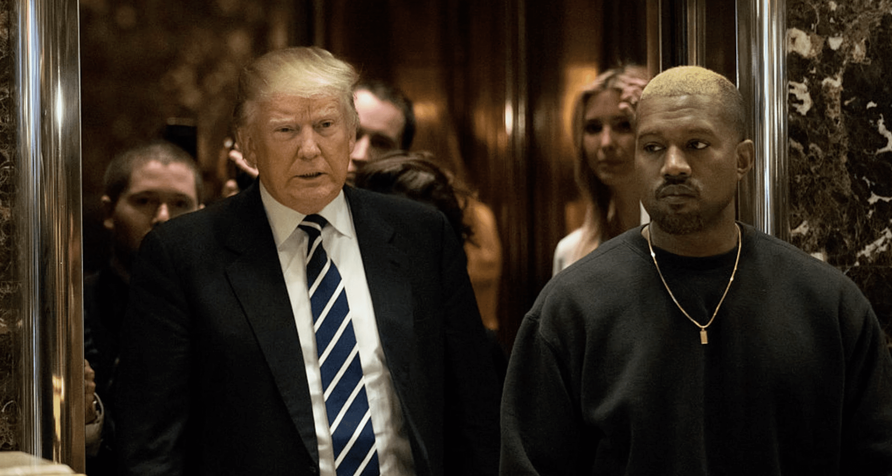 Donald Trump and Kanye West