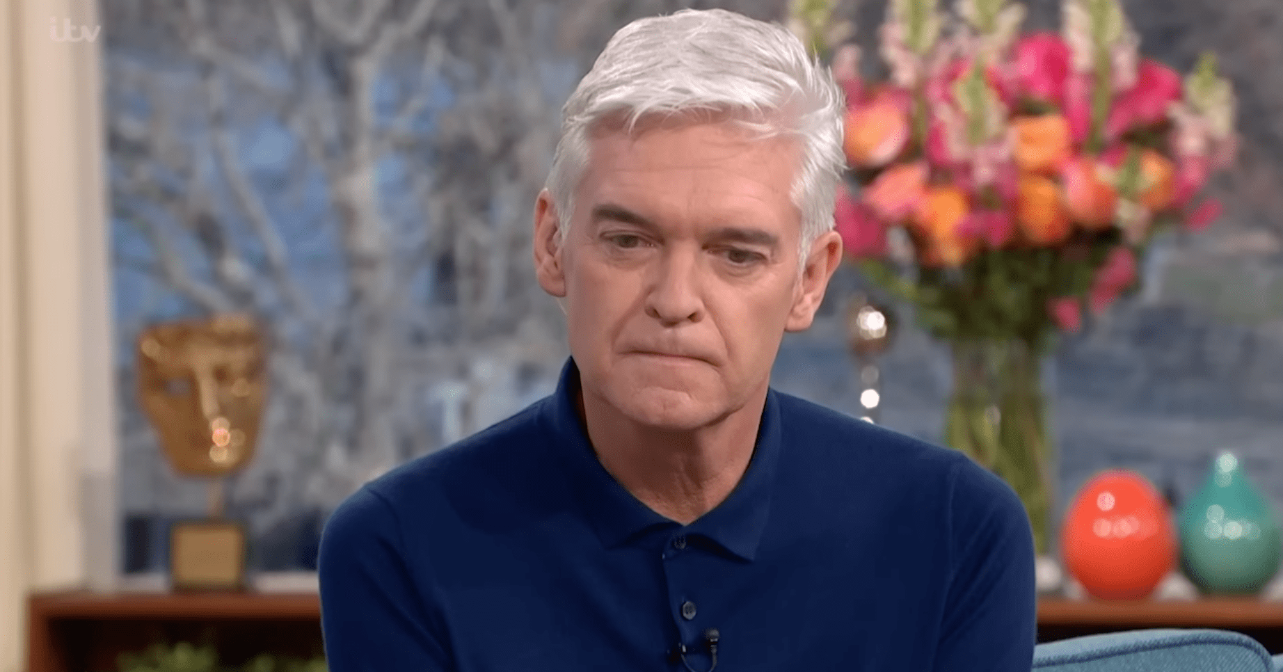 Phillip Schofield looking pained on This Morning